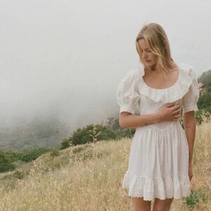 Doen Winnie Embroidered Trim Dress